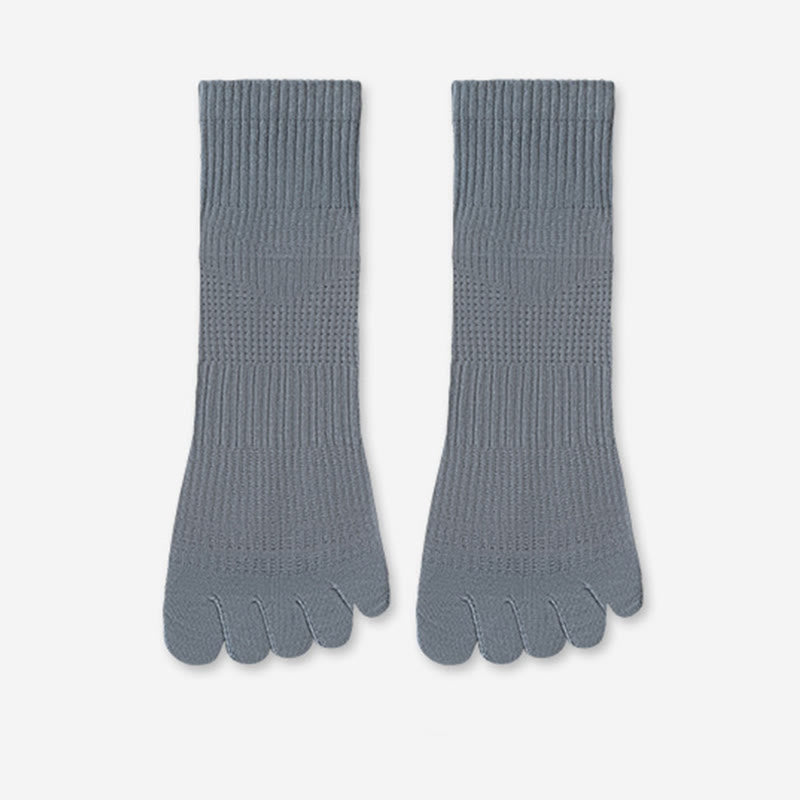 Chaussettes d'alignement en coton respirant (5 paires) - Bleu - EU39-45(US6-11) - image 13
