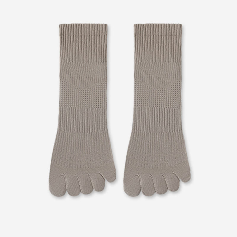 Chaussettes d'alignement en coton respirant (5 paires) - Gris - EU39-45(US6-11) - image 11