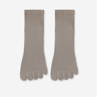 Chaussettes d'alignement en coton respirant (5 paires) - Gris - EU39-45(US6-11) - image 11
