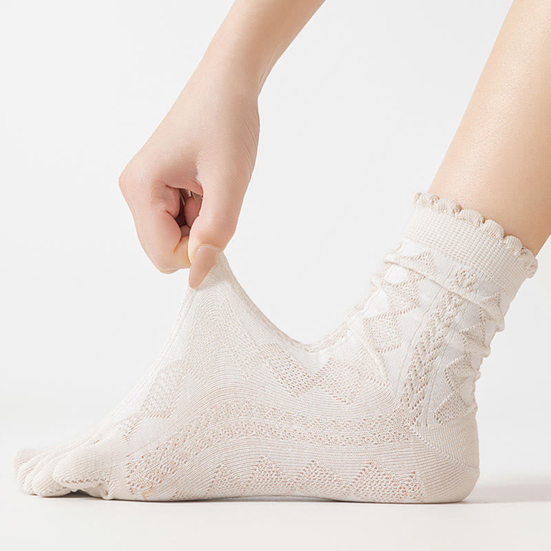 Chaussettes d'alignement en maille de coton (3 paires) - image 1
