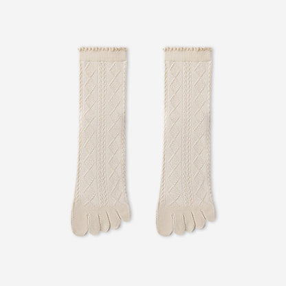 Chaussettes d'alignement en maille de coton (3 paires) - Abricot - EU36-40(US3-7) - image 15