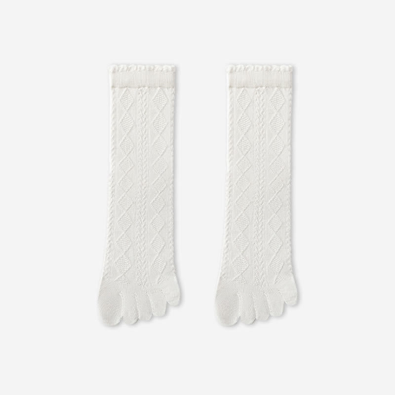 Chaussettes d'alignement en maille de coton (3 paires) - Blanc - EU36-40(US3-7) - image 12