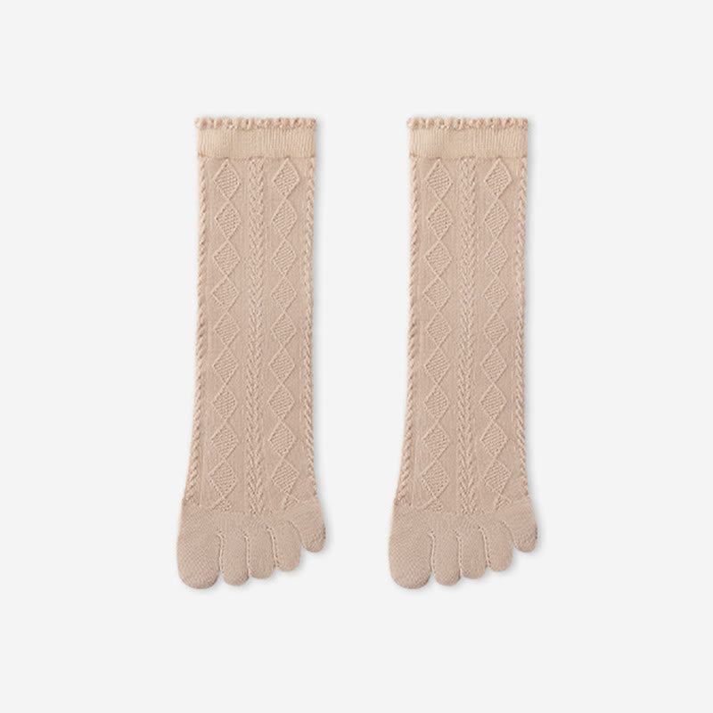 Chaussettes d'alignement en maille de coton (3 paires) - Kaki - EU36-40(US3-7) - image 14