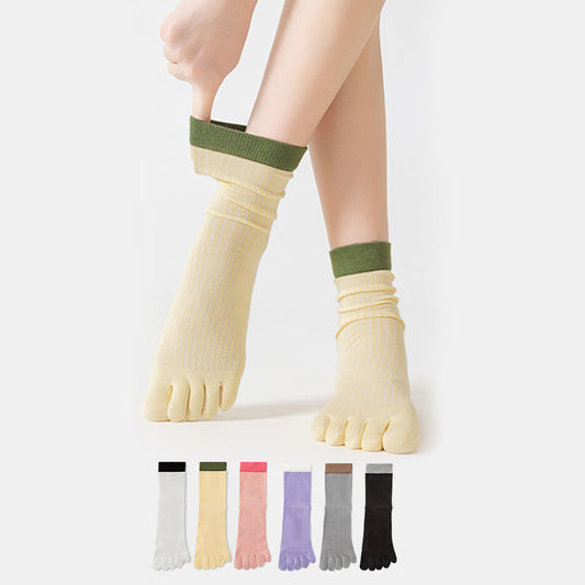 Chaussettes décontractées à blocs de couleur (3 paires) - image 0