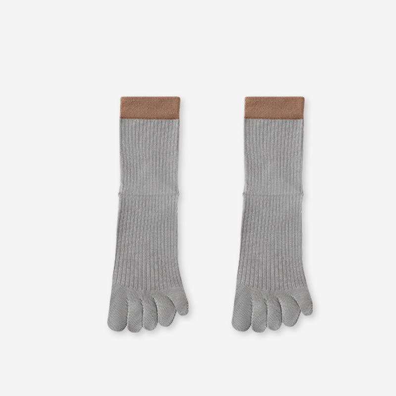 Chaussettes décontractées à blocs de couleur (3 paires) - Gris - EU36-40(US3-7) - image 13