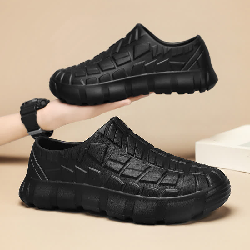 Chaussures de travail antidérapantes - Noir - EU44-45(US10-11) - image 14