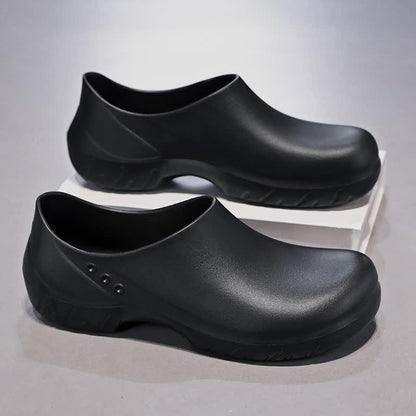 Chaussures de travail antidérapantes et respirantes - Noir - EU44-45(US10-11) - image 9