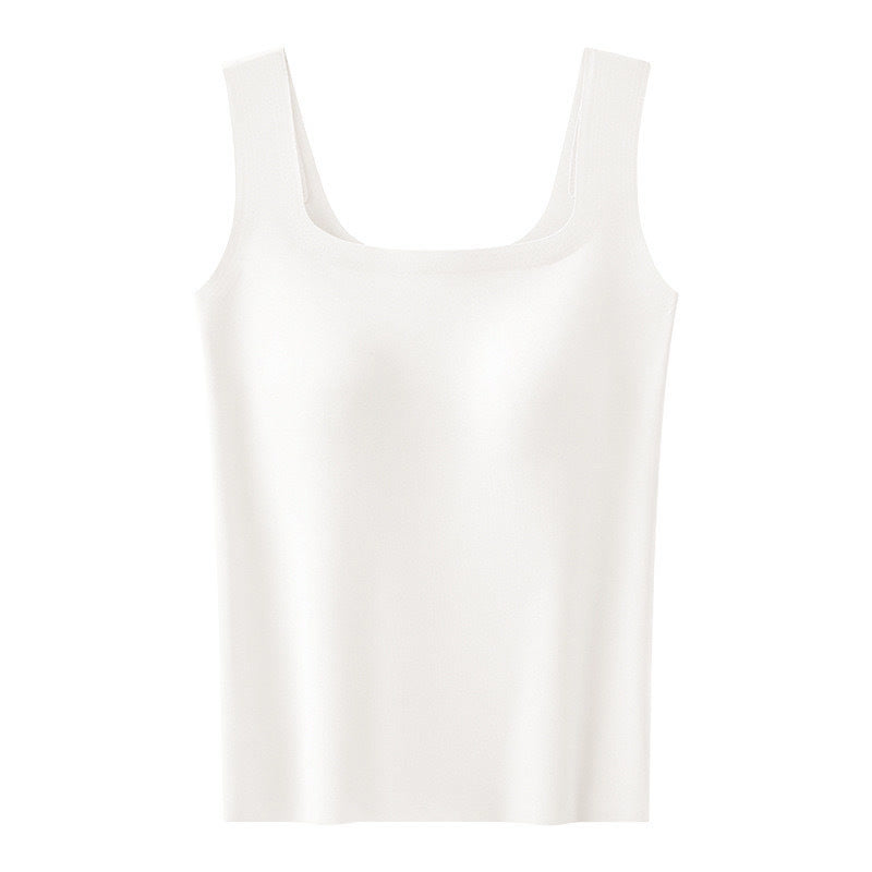 Débardeur grande taille à col carré et sensation de fraîcheur - Blanc - XXL - image 7