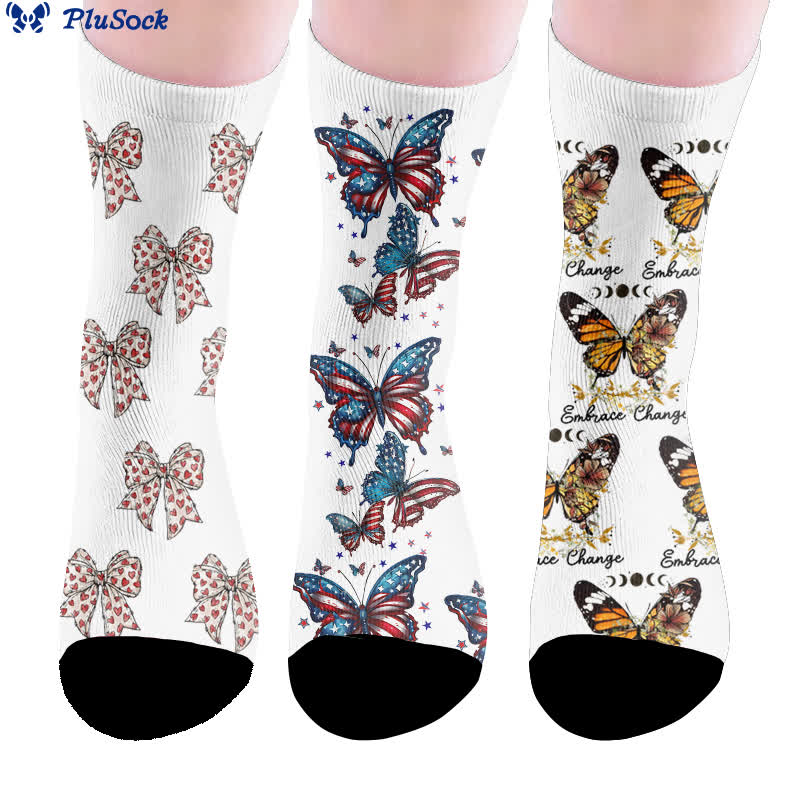 Chaussettes papillon à nœud papillon - image 0