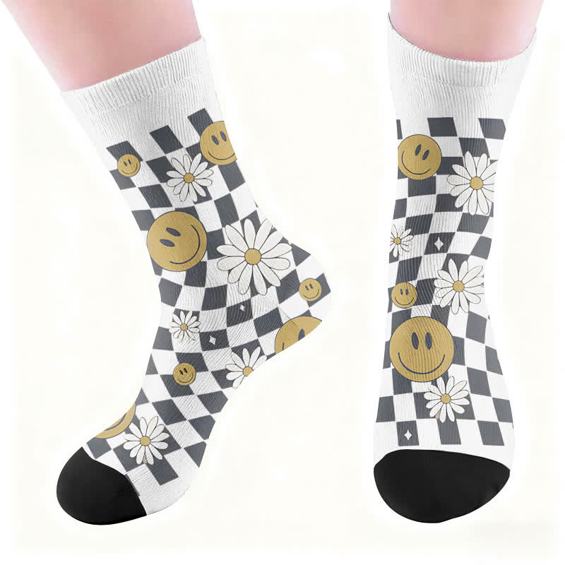 Chaussettes à imprimé léopard fleuri - image 5