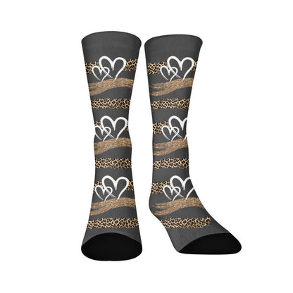 Chaussettes léopard papillon cœur - Imprimé léopard (1 paire) - EU37-44(US4-10) - image 7