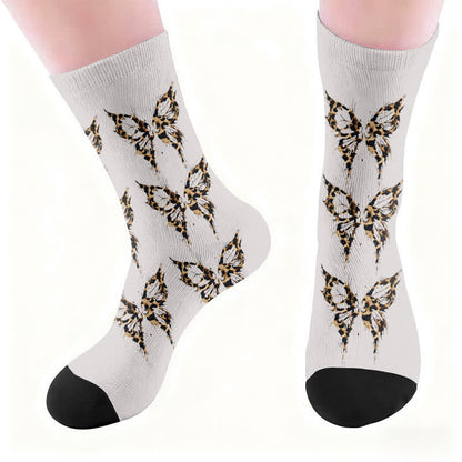 Chaussettes léopard papillon cœur - image 5