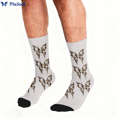 Chaussettes léopard papillon cœur - image 2
