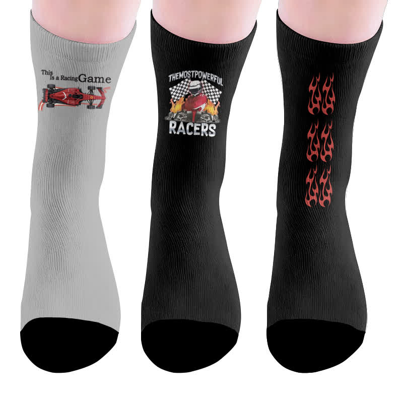 Chaussettes de course avec drapeau - Multicolore (3 paires) - EU37-44(US4-10) - image 10