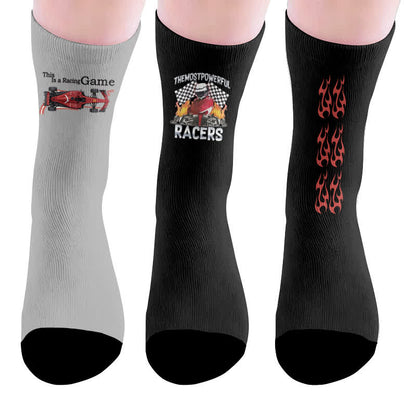 Chaussettes de course avec drapeau - Multicolore (3 paires) - EU37-44(US4-10) - image 10