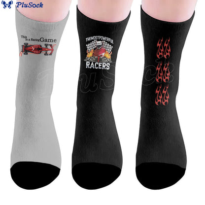 Chaussettes de course avec drapeau - image 0