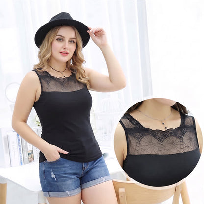 Débardeur réversible en dentelle grande taille (2 pièces) - image 1
