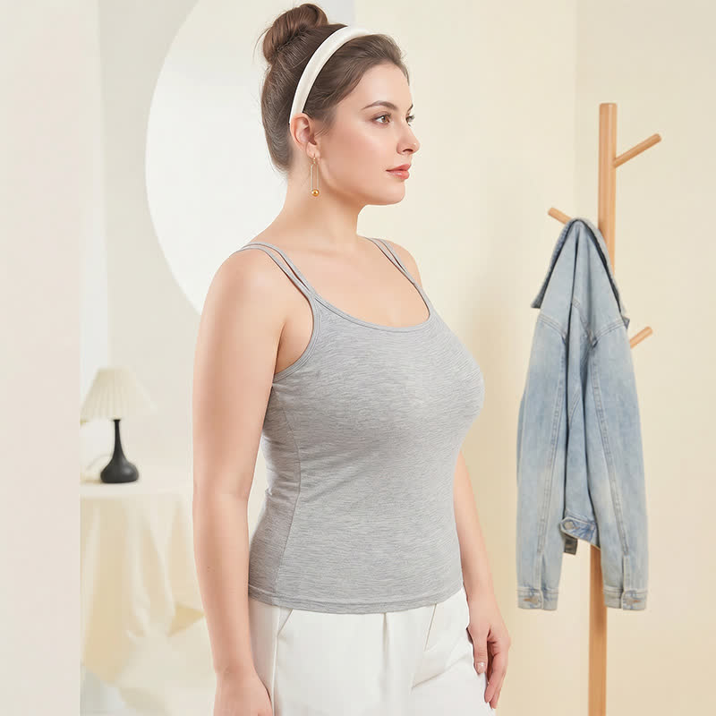 Débardeur grande taille en modal à dos croisé - image 1