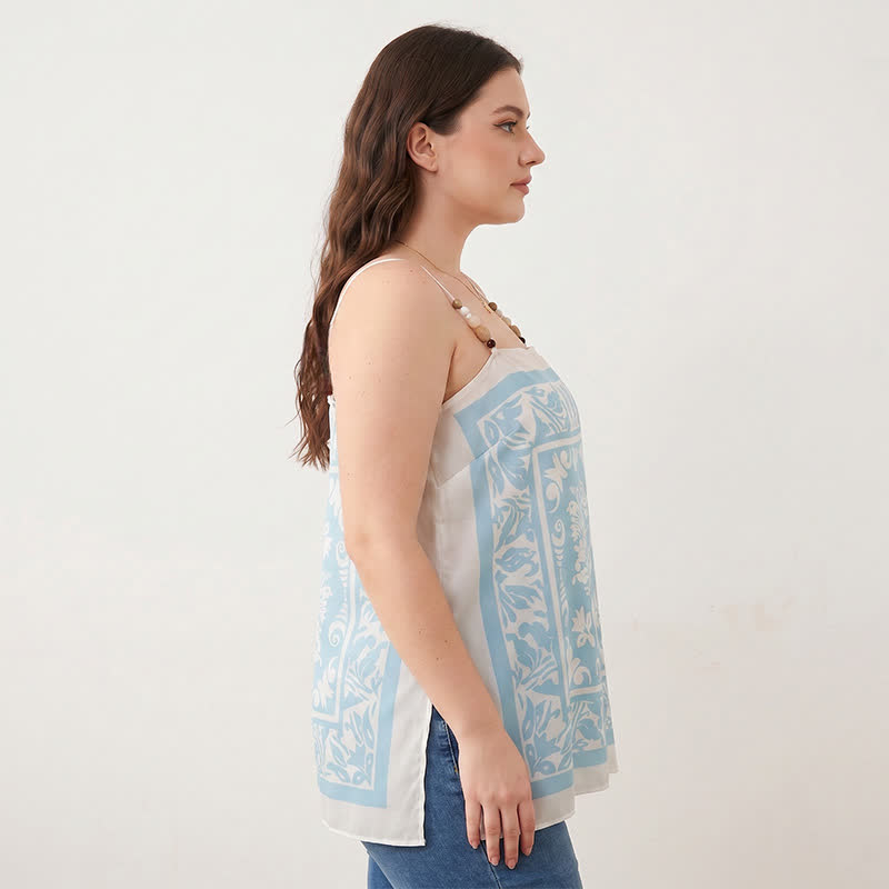 Débardeur imprimé foulard grande taille (2 pièces) - image 3