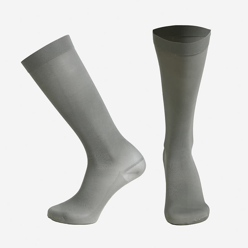 Chaussettes de compression classiques unies - Gris - XXL - image 8