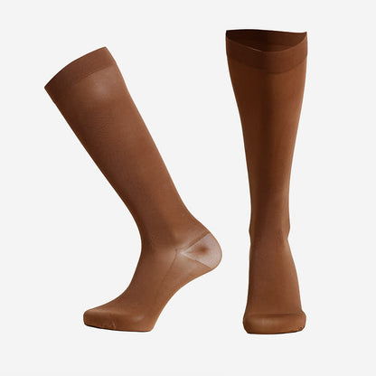 Chaussettes de compression classiques unies - Brun - XXL - image 7