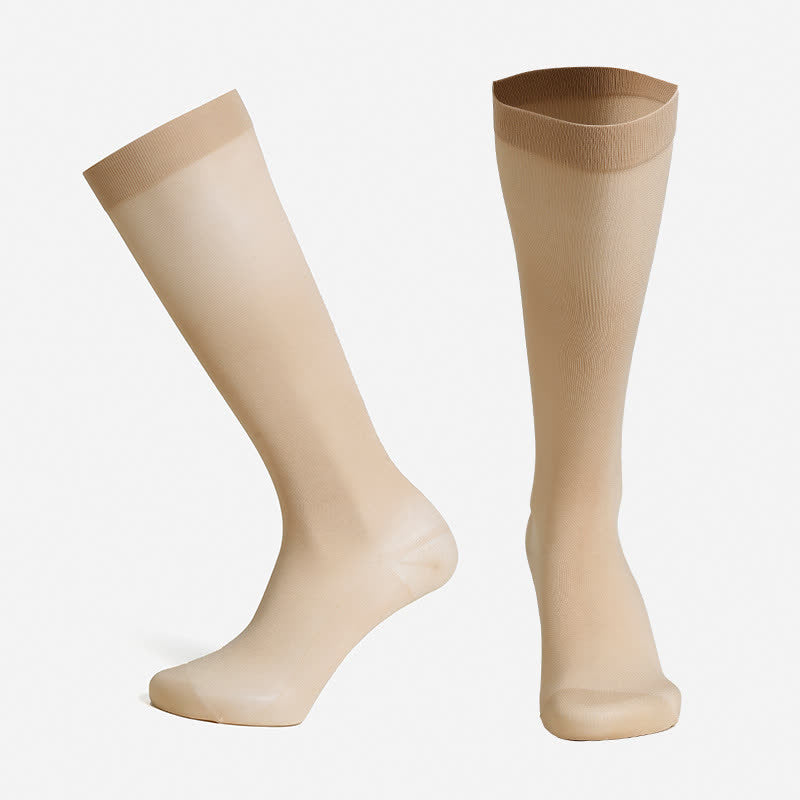 Chaussettes de compression classiques unies - Nu - XXL - image 10