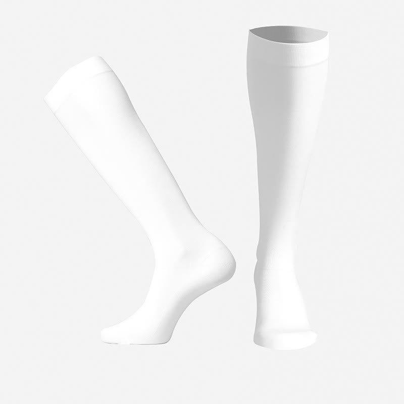 Chaussettes de compression classiques unies - Blanc - XXL - image 11