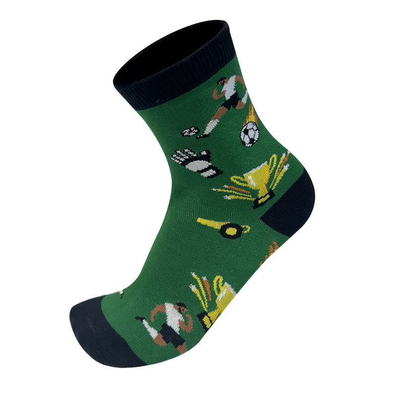 Chaussettes de football Colorblock (5 paires) - Noir - UE39-46 (US6-12) - image 4