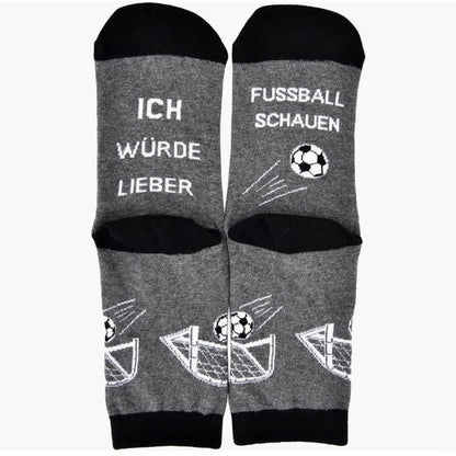 Chaussettes en coton à message footballistique (2 paires) - Gris - UE39-46 (US6-12) - image 2