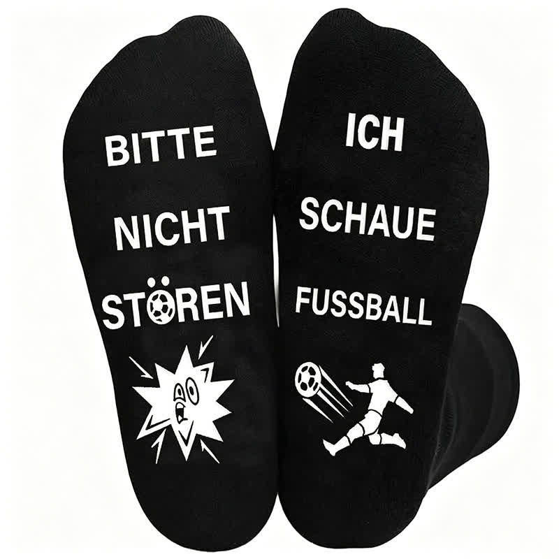 Chaussettes en coton à citation de football (3 paires) - UN - UE39-46 (US6-12) - image 2