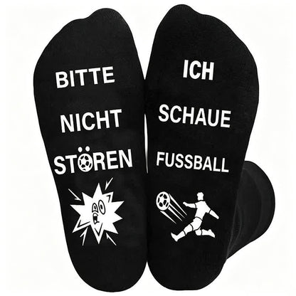 Chaussettes en coton à citation de football (3 paires) - UN - UE39-46 (US6-12) - image 2