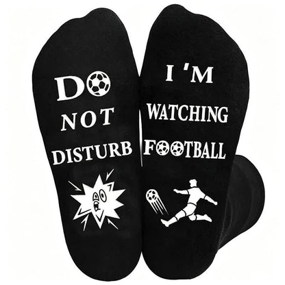 Chaussettes en coton à citation de football (3 paires) - B - UE39-46 (US6-12) - image 3