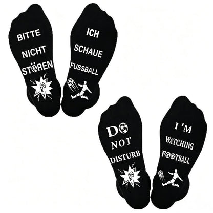 Chaussettes en coton à citation de football (3 paires) - image 1