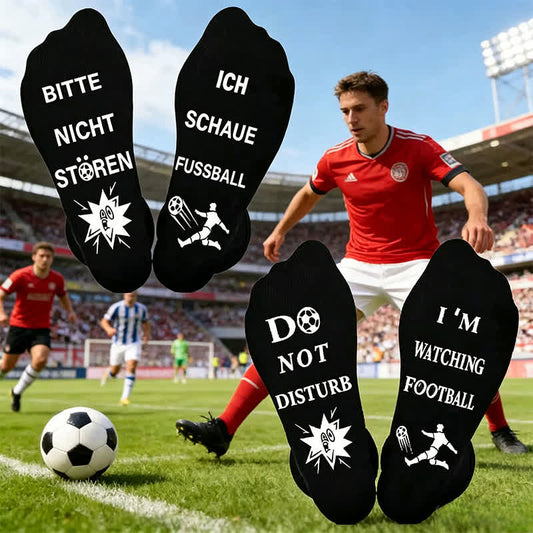 Chaussettes en coton à citation de football (3 paires) - image 0