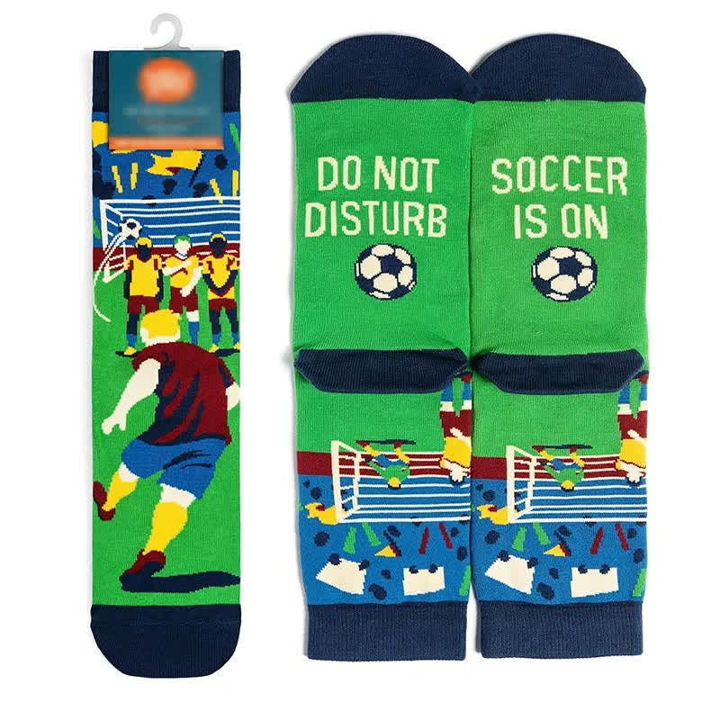 Chaussettes courtes à slogan de football (2 paires) - image 2