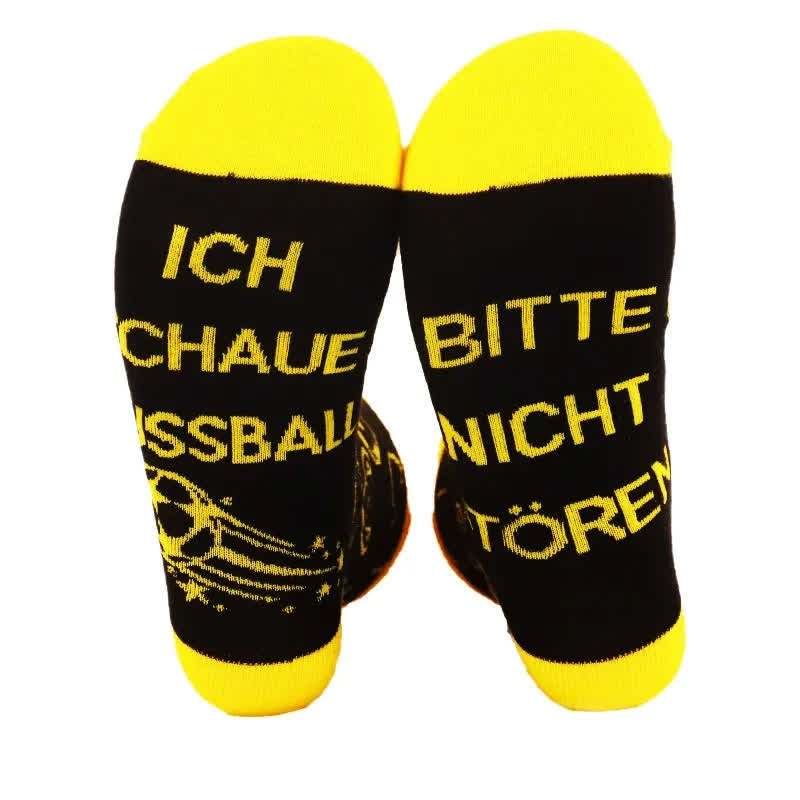 Chaussettes courtes à slogan de football (2 paires) - Jaune - EU38-44(US5-10) - image 10