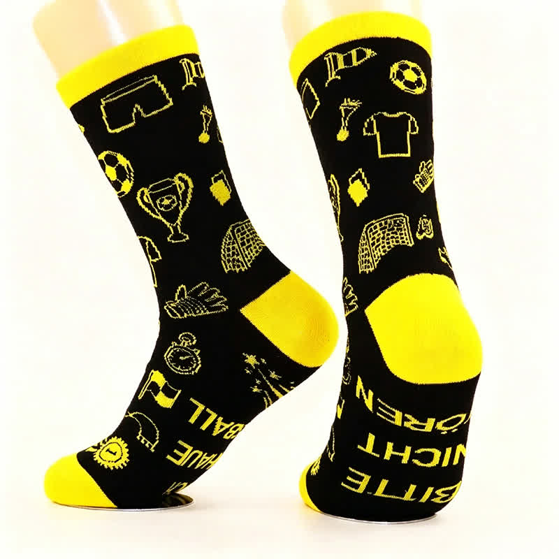 Chaussettes courtes à slogan de football (2 paires) - image 7