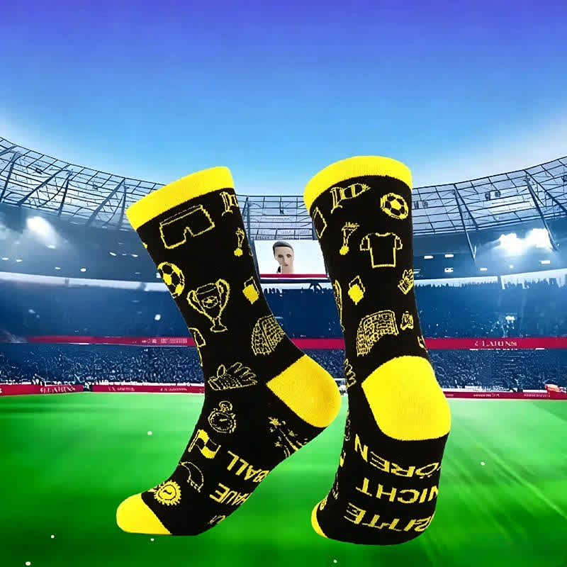 Chaussettes courtes à slogan de football (2 paires) - image 6