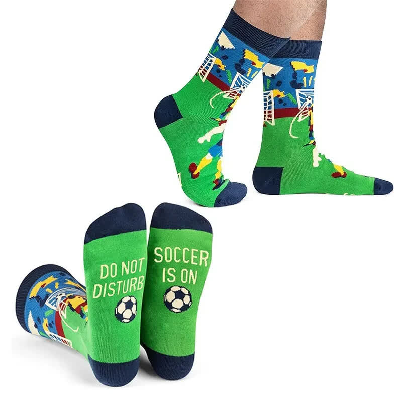 Chaussettes courtes à slogan de football (2 paires) - image 1