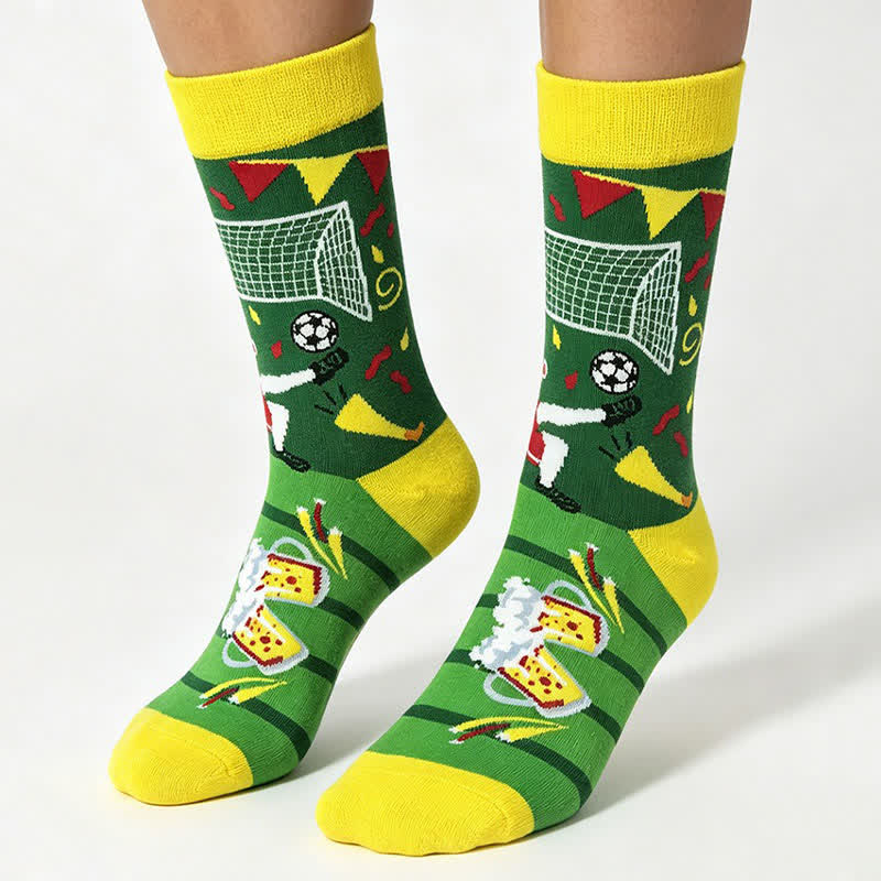 Chaussettes de football Colorblock (5 paires) - image 1