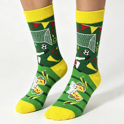 Chaussettes de football Colorblock (5 paires) - image 1