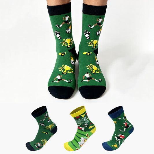 Chaussettes de football Colorblock (5 paires) - image 0