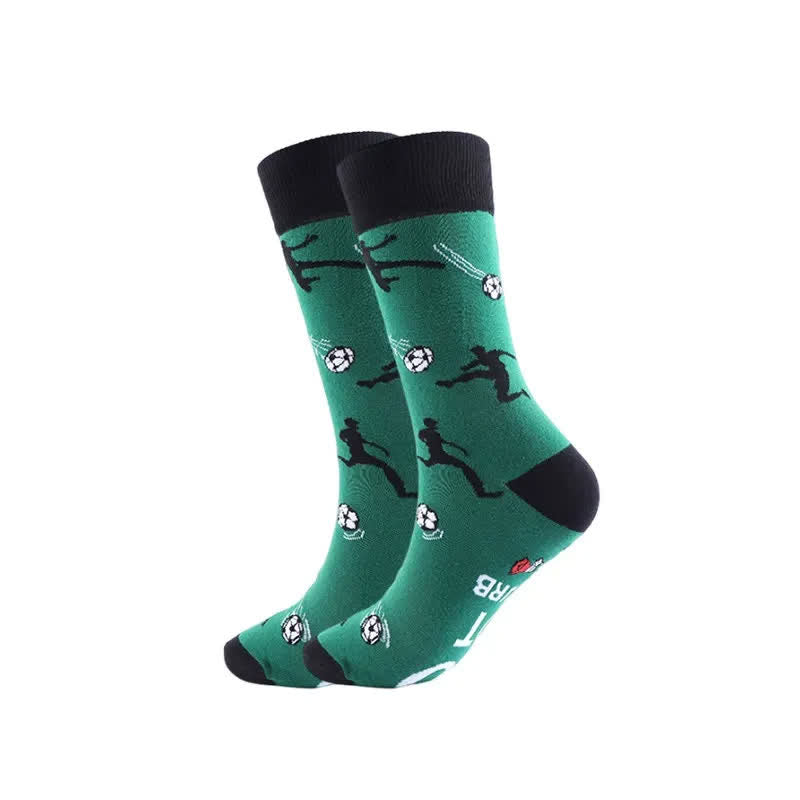 Chaussettes courtes à motif football humoristique (3 paires) - D - EU39-43(US6-9) - image 4