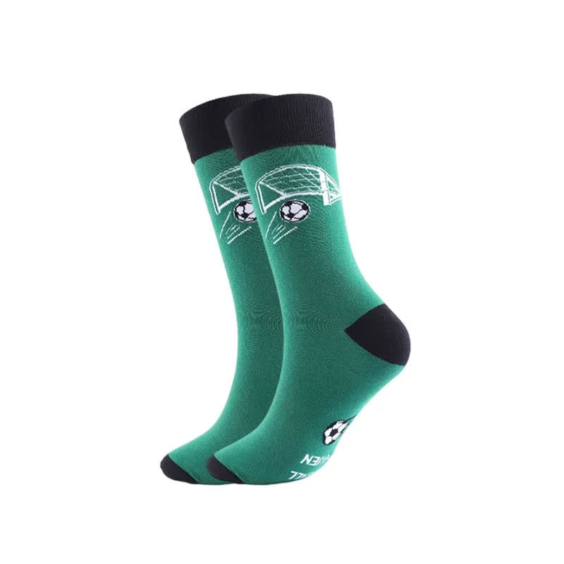 Chaussettes courtes à motif football humoristique (3 paires) - C - EU39-43(US6-9) - image 3