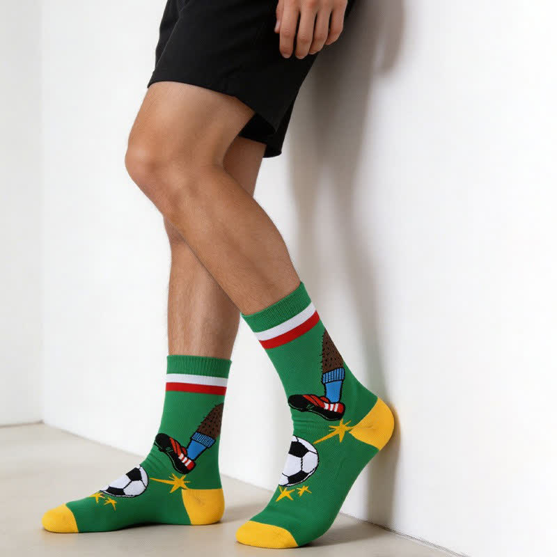 Chaussettes de football rayées (3 paires) - image 2