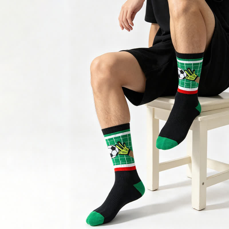 Chaussettes de football rayées (3 paires) - image 1