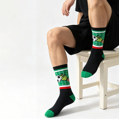 Chaussettes de football rayées (3 paires) - image 1