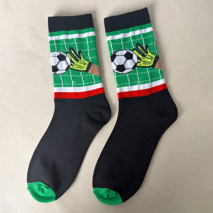 Chaussettes de football rayées (3 paires) - Noir - EU39-43(US6-9) - image 3