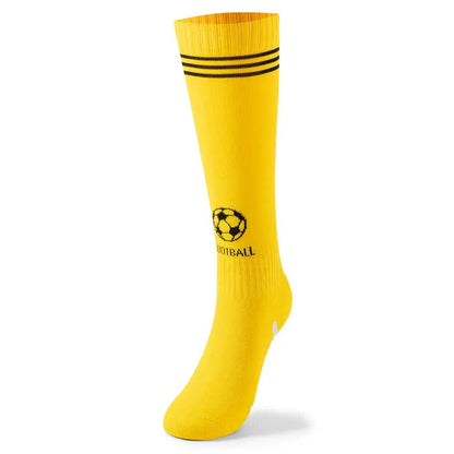 Chaussettes de football en coton jusqu'aux genoux (3 paires) - Jaune - EU37-41 (US4-7.5) - image 5