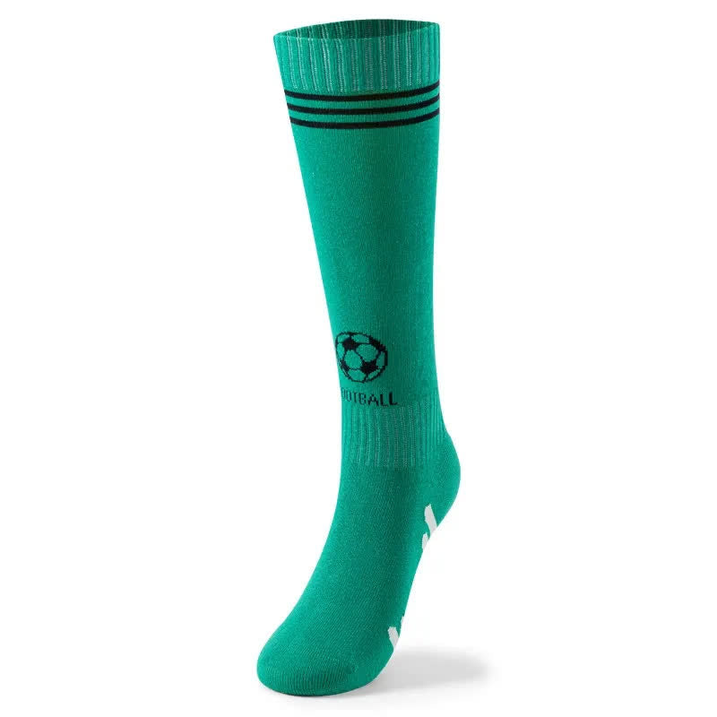 Chaussettes de football en coton jusqu'aux genoux (3 paires) - Vert - EU37-41 (US4-7.5) - image 4